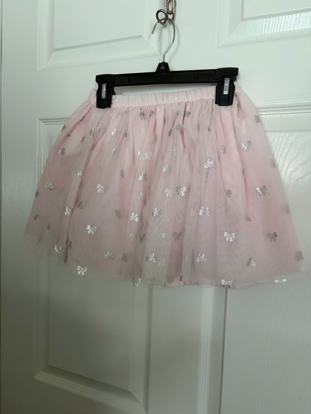 Pink Tulle Butterfly Print Skirt